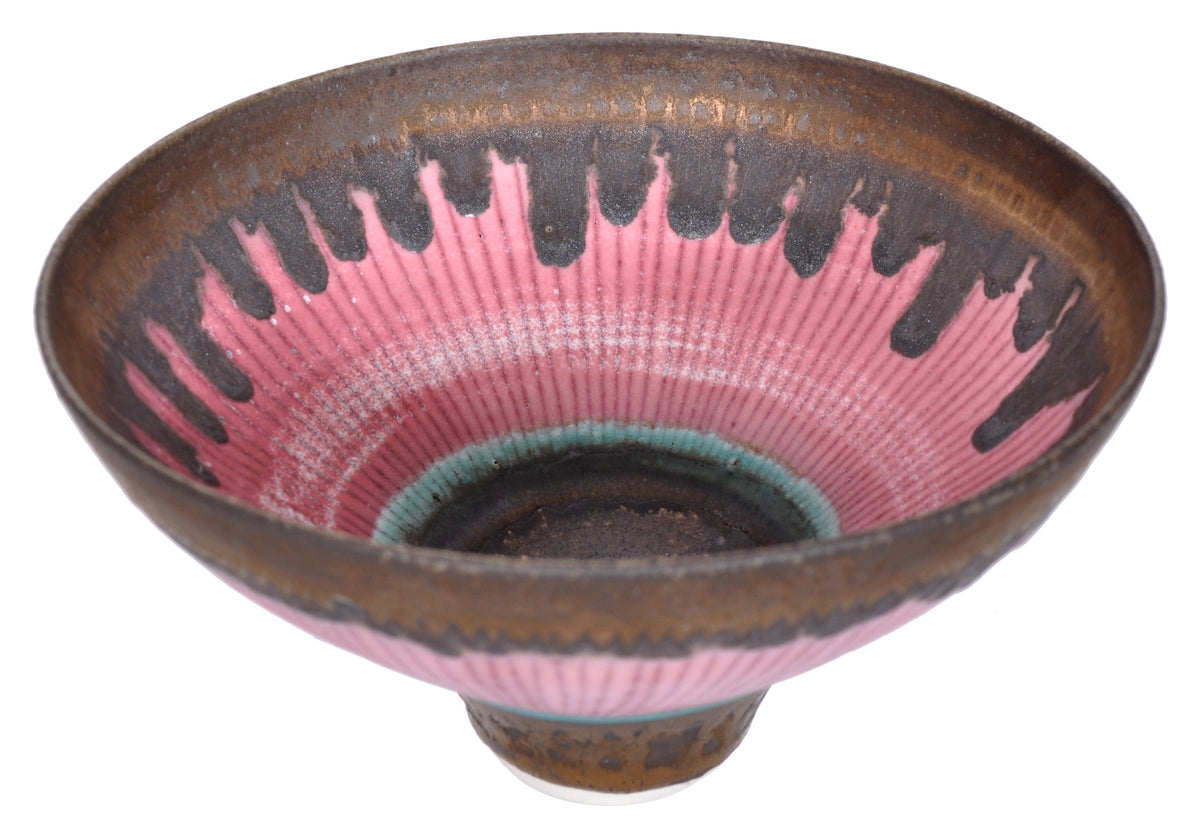 Important Dame Lucie Rie Footed Porcelain Bowl, circa 1978