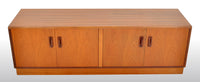 Mid-Century Modern Danish Style Teak "Fresco" Console / Credenza / Media Cabinet by G Plan, 1960s