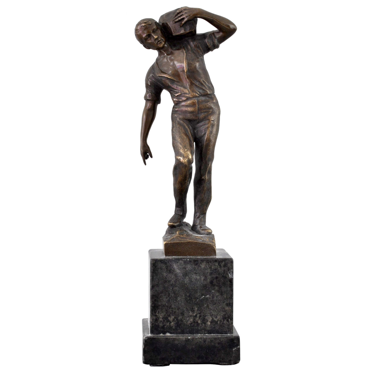 Antique Austrian Bronze Depicting a Male Figure by Ernst Beck (1879-1941), circa 1910