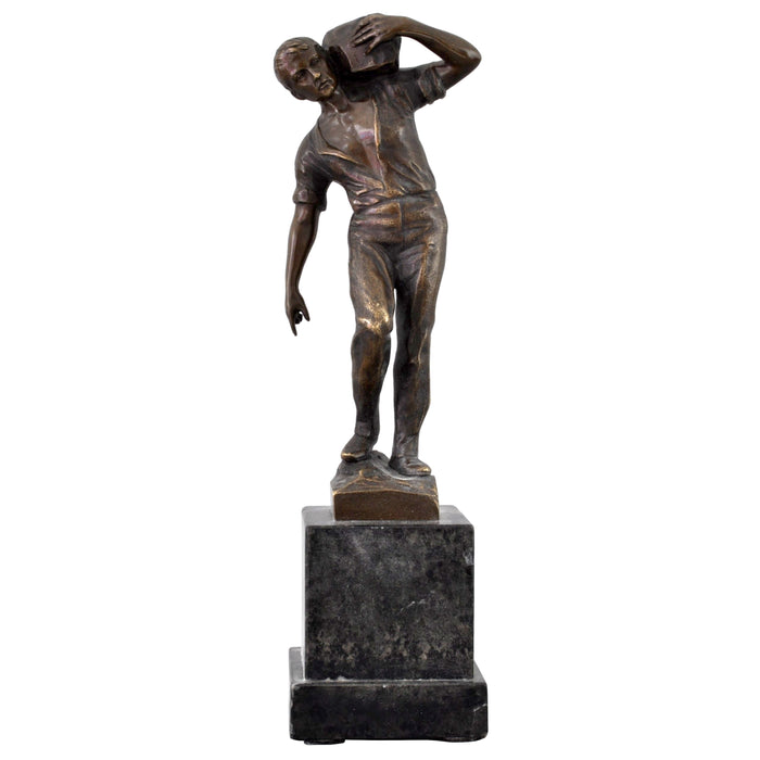 Antique Austrian Bronze Depicting a Male Figure by Ernst Beck (1879-1941), circa 1910