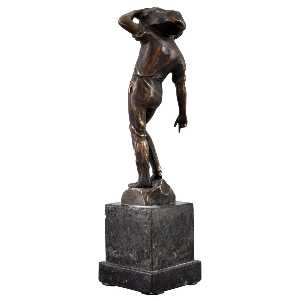 Antique Austrian Bronze Depicting a Male Figure by Ernst Beck (1879-1941), circa 1910
