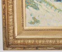 19th Century French Landscape Painting Cote d'Azur by Henri Perrin, circa 1890