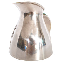 Mid-Century Modern Mexican Taxco Los Castillo Silver Malachite Pitcher / Jug, circa 1960