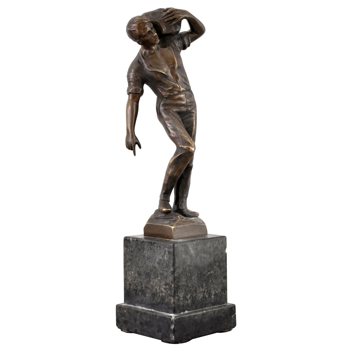 Antique Austrian Bronze Depicting a Male Figure by Ernst Beck (1879-1941), circa 1910