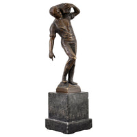Antique Austrian Bronze Depicting a Male Figure by Ernst Beck (1879-1941), circa 1910