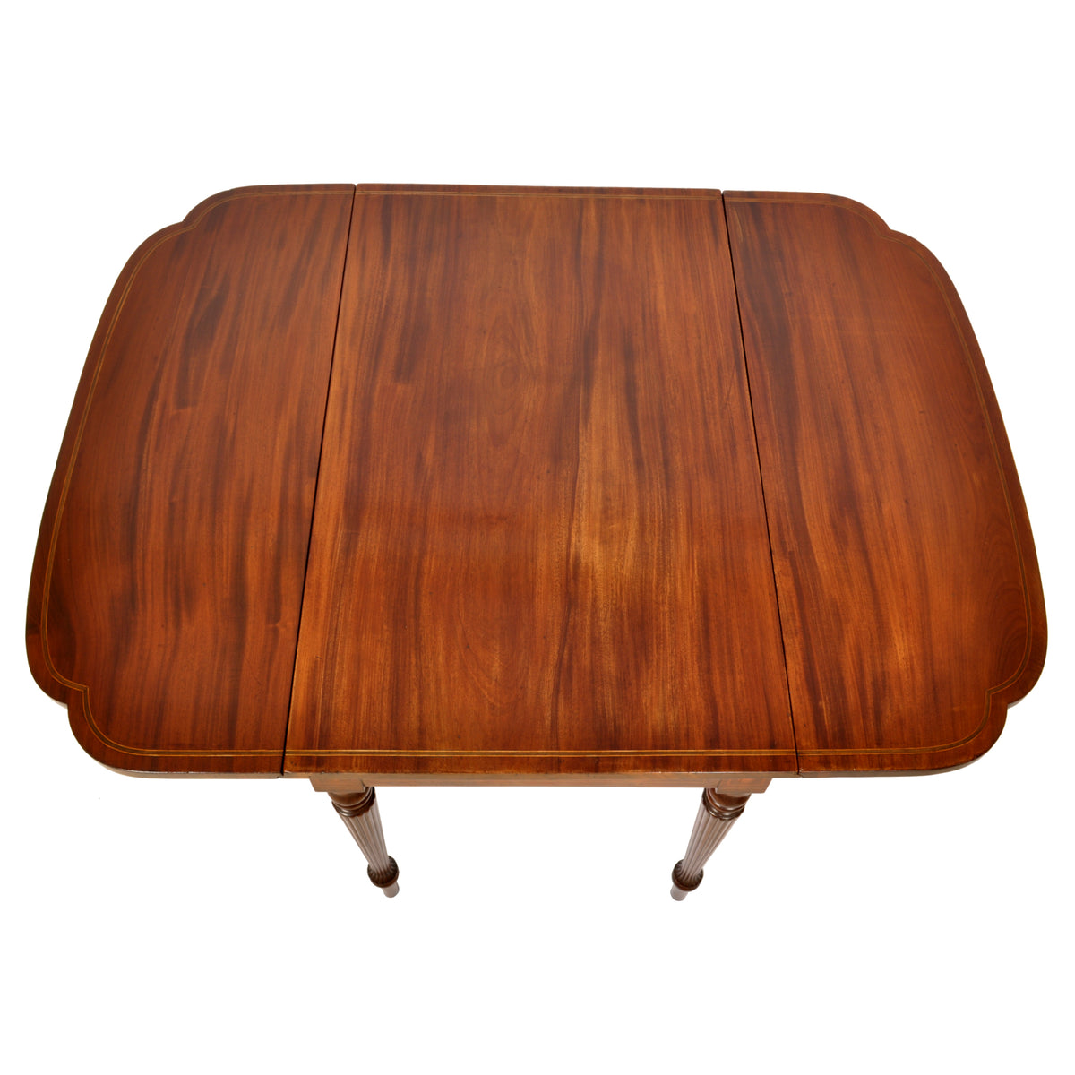 Antique American Federal Sheraton Inlaid Mahogany Pembroke Table, New York, circa 1790
