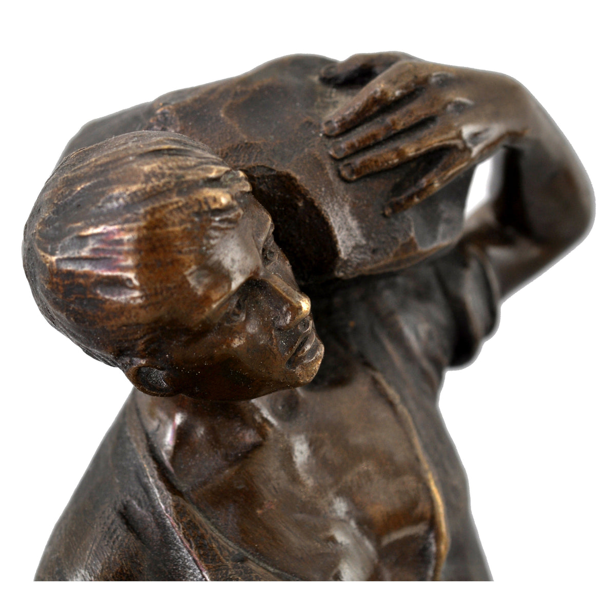 Antique Austrian Bronze Depicting a Male Figure by Ernst Beck (1879-1941), circa 1910