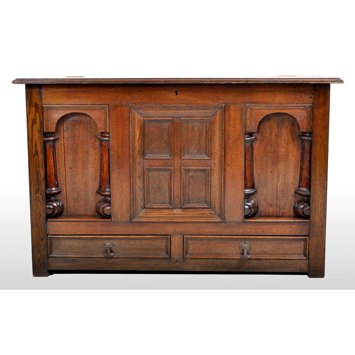 Antique 19th Century Oak Mule Chest/Coffer, circa 1870