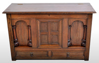 Antique 19th Century Oak Mule Chest/Coffer, circa 1870