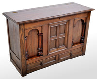 Antique 19th Century Oak Mule Chest/Coffer, circa 1870
