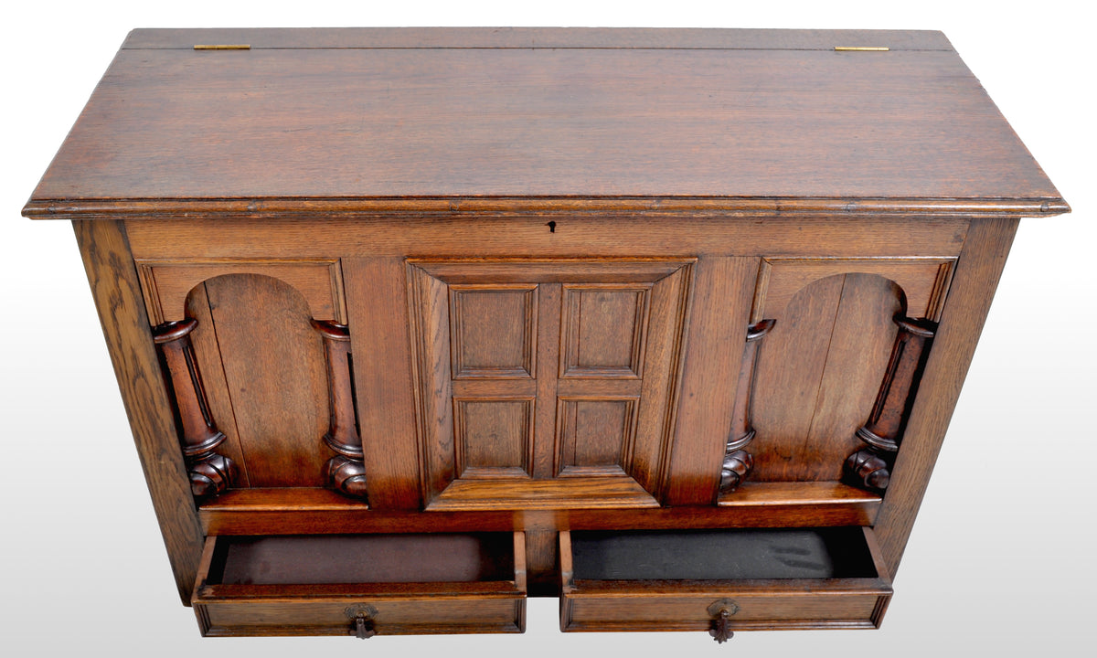 Antique 19th Century Oak Mule Chest/Coffer, circa 1870