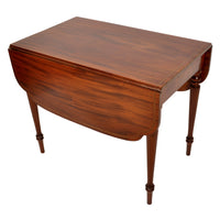 Antique American Federal Sheraton Inlaid Mahogany Pembroke Table, New York, circa 1790