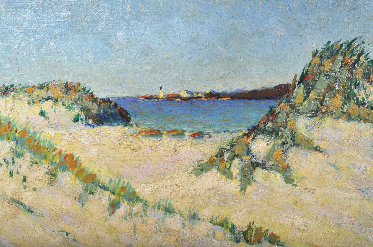 19th Century French Landscape Painting Cote d'Azur by Henri Perrin, circa 1890