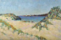 19th Century French Landscape Painting Cote d'Azur by Henri Perrin, circa 1890
