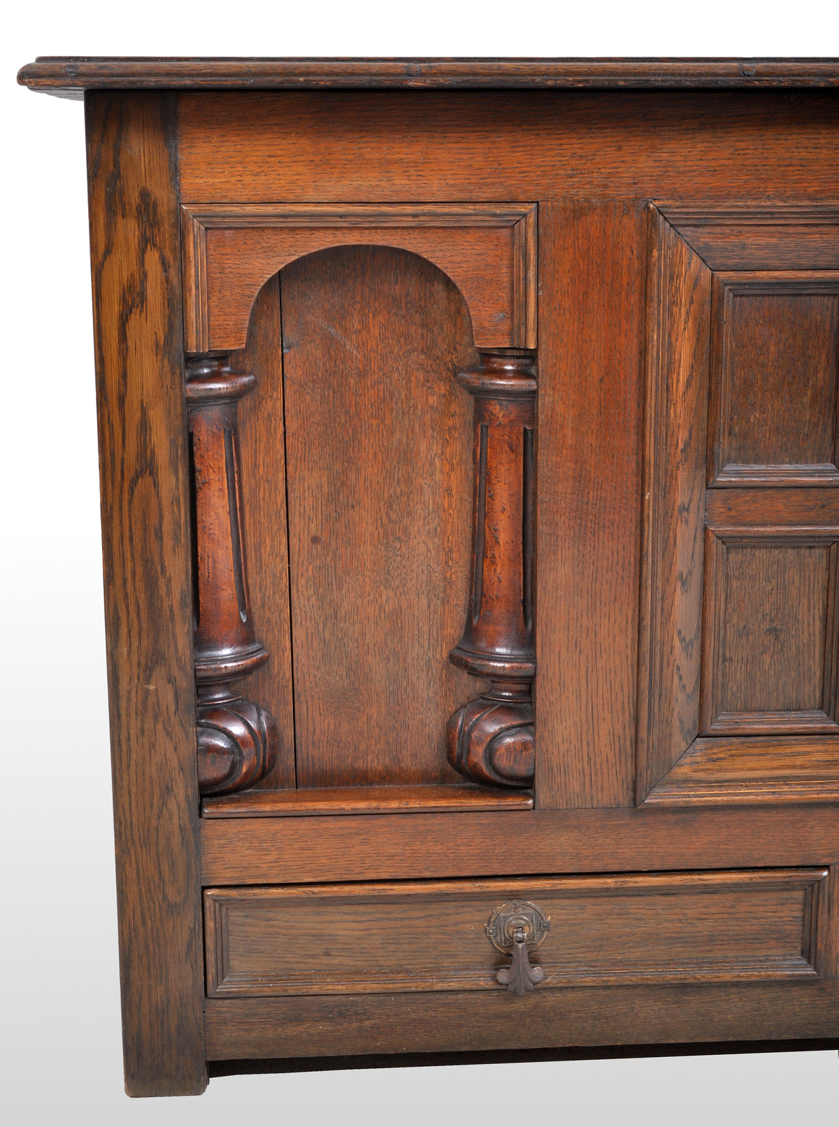 Antique 19th Century Oak Mule Chest/Coffer, circa 1870