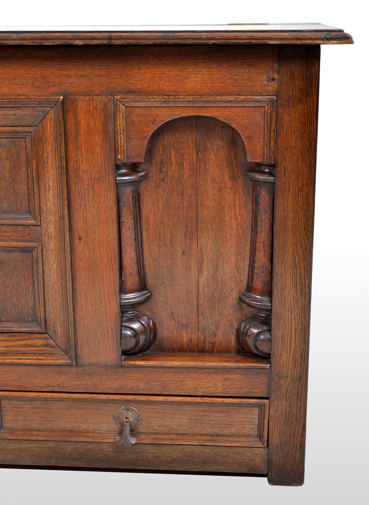Antique 19th Century Oak Mule Chest/Coffer, circa 1870