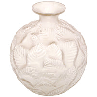 Antique French Art Deco Rene Lalique Clear Opalescent "Ormeaux" Glass Vase 1926