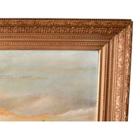 Large Antique Oil on Canvas Seascape Maritime Ships Painting William Turner Davey 1843