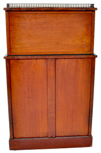 Antique Circassian Walnut Inlaid Aesthetic Movement Bonheur du Jour/Writing Desk, Circa 1880