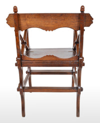 Antique Gothic Revival Arts & Crafts Metamorphic Oak Library Steps/Chair, A.W. Pugin, Circa 1860