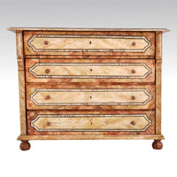 Antique Swedish/Scandinavian Gustavian Paint Decorated Pine Chest of Drawers/Dresser, Circa 1830