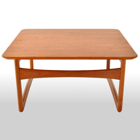 Mid-Century Modern Danish Teak Coffee Table by Tove & Edvard Kindt Larsen, 1960s