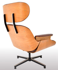 Mid-Century Modern Plycraft Eames 670/71 Lounge Chair / Recliner and Ottoman, 1960s