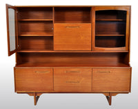 Mid-Century Modern Danish Style Twin Tier Credenza in Teak by Portwood, 1960s