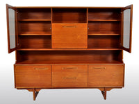 Mid-Century Modern Danish Style Twin Tier Credenza in Teak by Portwood, 1960s