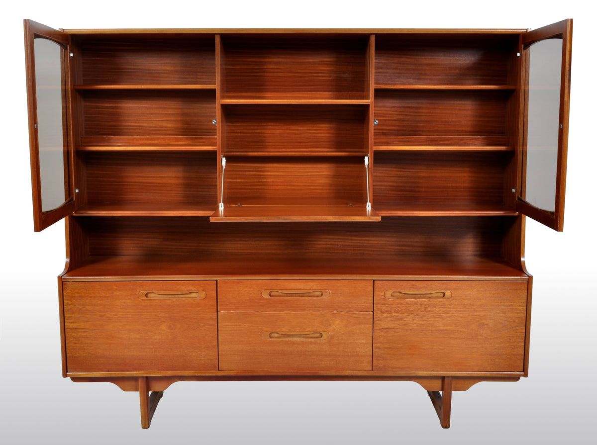 Mid-Century Modern Danish Style Twin Tier Credenza in Teak by Portwood, 1960s