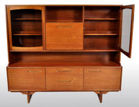 Mid-Century Modern Danish Style Twin Tier Credenza in Teak by Portwood, 1960s