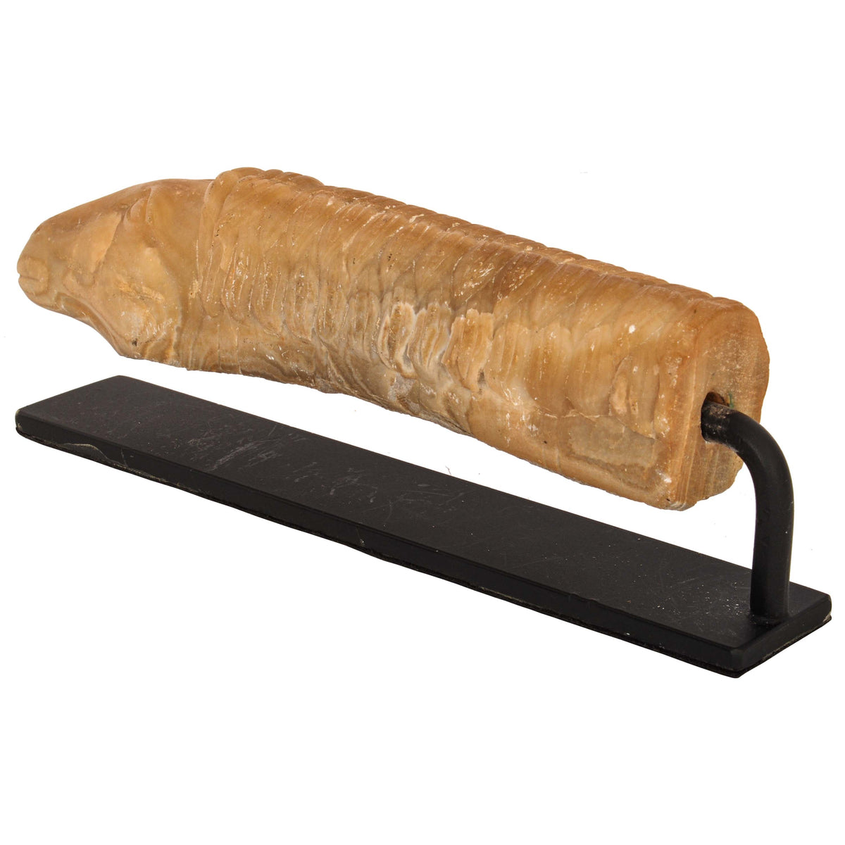 Ancient Antique Carved Marble Greco-Bactrian Hippocampus Horse, Circa 2nd Century BCE