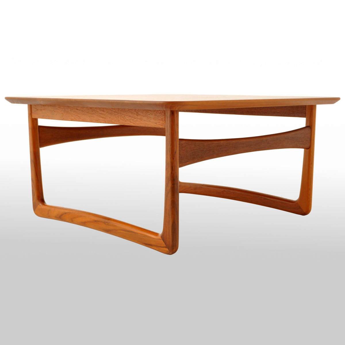 Mid-Century Modern Danish Teak Coffee Table by Tove & Edvard Kindt Larsen, 1960s