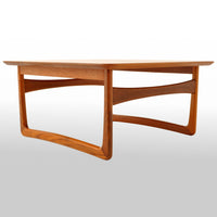 Mid-Century Modern Danish Teak Coffee Table by Tove & Edvard Kindt Larsen, 1960s