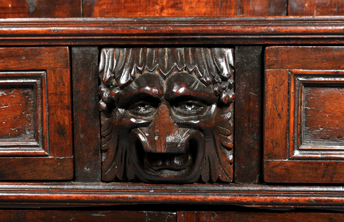 Antique Italian Carved Walnut Renaissance Revival Bookcase, circa 1870