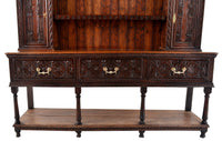 Antique Carved Oak Georgian Welsh Dresser / Cupboard, circa 1820