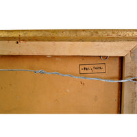 Antique French Impressionist Oil Painting Boat at Birth on the River Seine Paul de Frick 1900