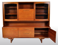 Mid-Century Modern Danish Style Twin Tier Credenza in Teak by Portwood, 1960s