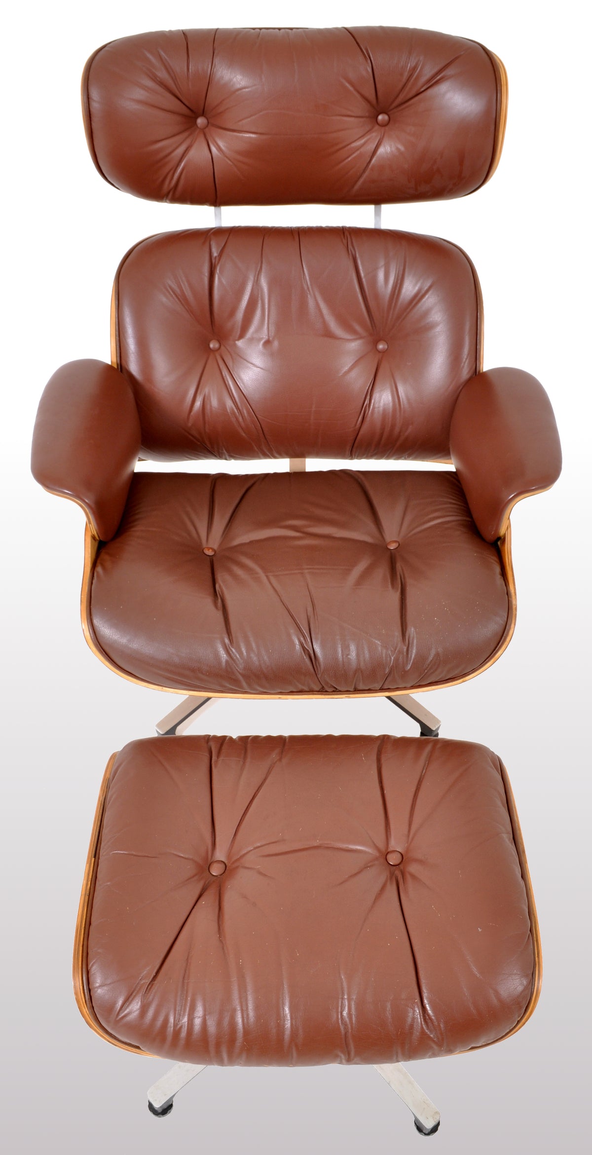 Mid-Century Modern Plycraft Eames 670/71 Lounge Chair / Recliner and Ottoman, 1960s