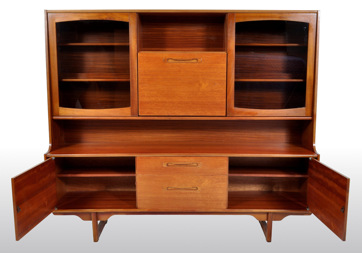 Mid-Century Modern Danish Style Twin Tier Credenza in Teak by Portwood, 1960s