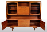 Mid-Century Modern Danish Style Twin Tier Credenza in Teak by Portwood, 1960s