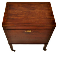Antique Georgian Inlaid Mahogany Wine Cellarette or Cigar Humidor, circa 1800