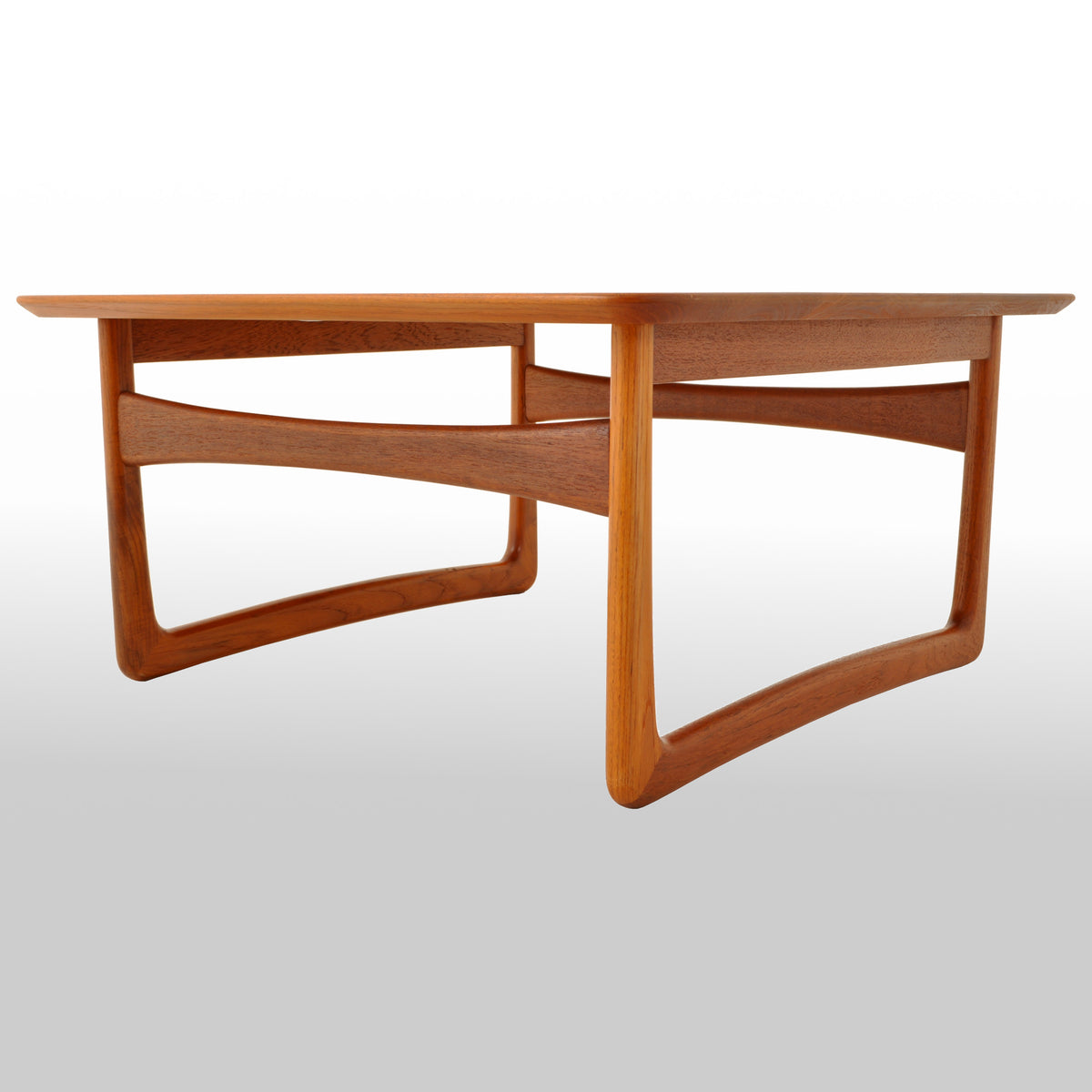 Mid-Century Modern Danish Teak Coffee Table by Tove & Edvard Kindt Larsen, 1960s
