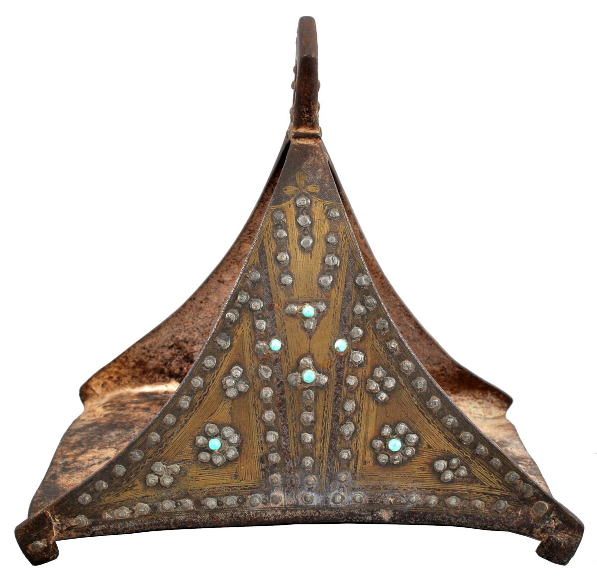Antique 17th / 18th Century Safavid Period Ottoman / Turkish Islamic Iron Stirrups