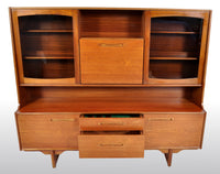 Mid-Century Modern Danish Style Twin Tier Credenza in Teak by Portwood, 1960s