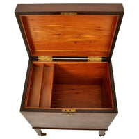 Antique Georgian Inlaid Mahogany Wine Cellarette or Cigar Humidor, circa 1800