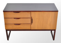 Mid-Century Modern Danish Style Two-Tone Teak Credenza, Europa Furniture, 1960s