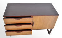 Mid-Century Modern Danish Style Two-Tone Teak Credenza, Europa Furniture, 1960s