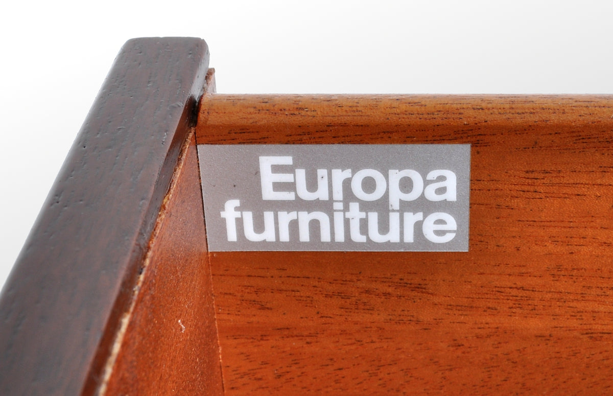 Mid-Century Modern Danish Style Two-Tone Teak Credenza, Europa Furniture, 1960s