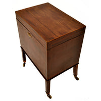 Antique Georgian Inlaid Mahogany Wine Cellarette or Cigar Humidor, circa 1800
